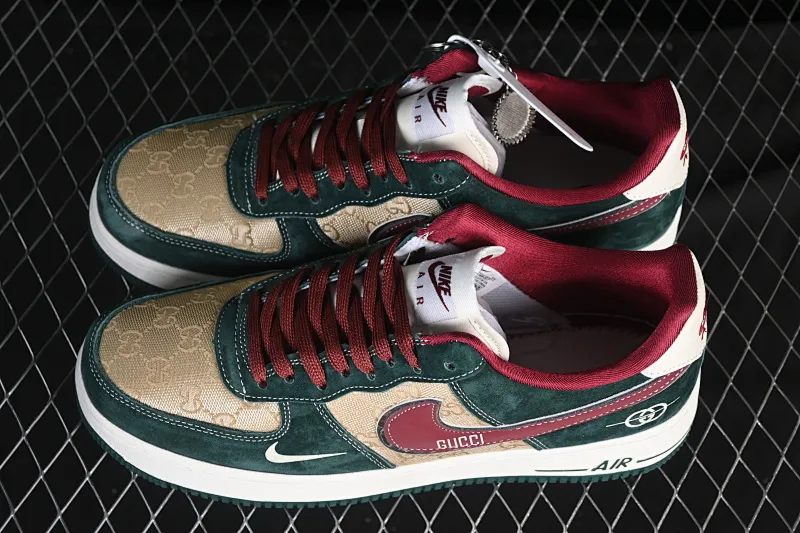 All categories Nk Air Force 1 Air Force series Nk Air Force 1 Low Air Force low top Nike Air Force 1'07 Low Gucci joint Khaki cinnabar hook Air Force 1 low top casual sneakers SY1388-007